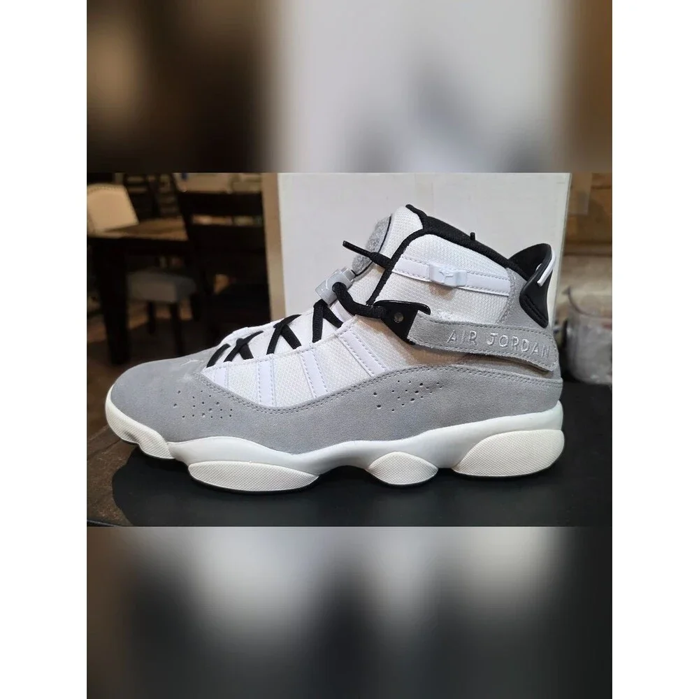 Air Jordan Men’s Sneakers - White & Light Gray Size 8 Brand New